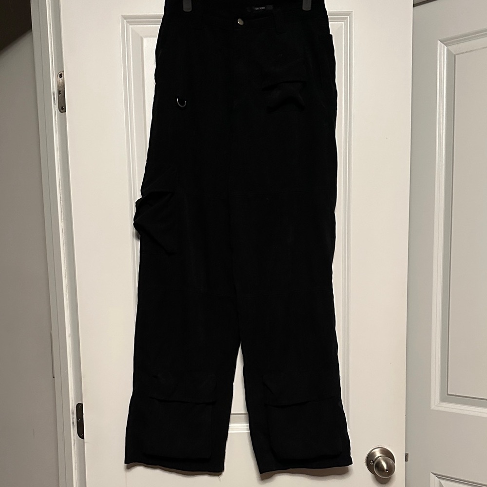 Forever 21 Women's Black Wide Leg Pants